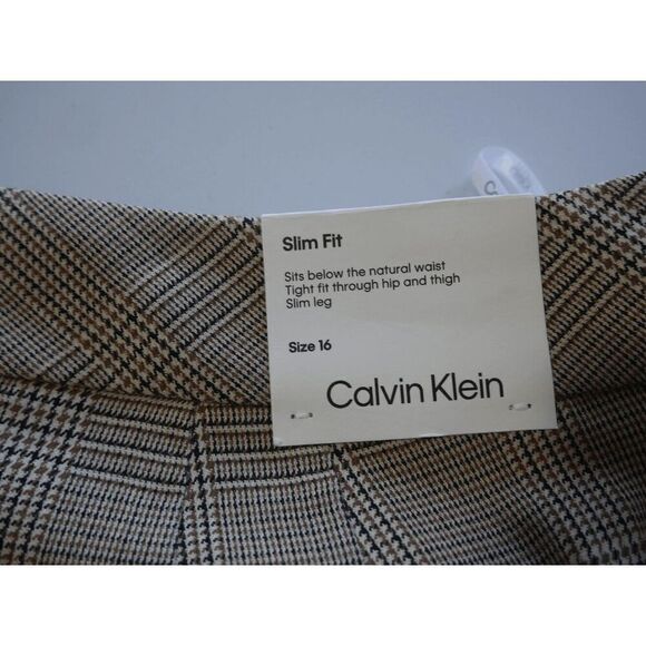 Calvin Klein Women's Mid Rise Slim Fit Ankle Pants 16 - Picture 9 of 10